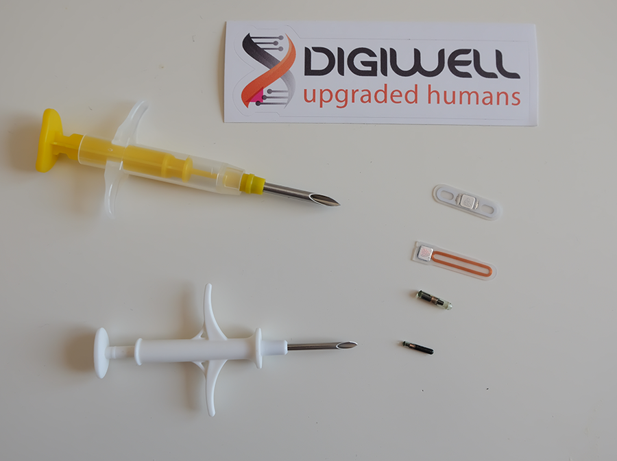 The small x-Series tags are inserted directly under the skin using a cannula.