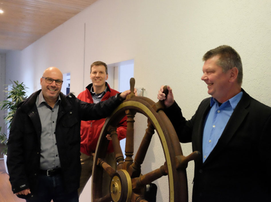 Representatives of Stadtwerke Konstanz, Josef Peters OHG and WILK Schließtechnik